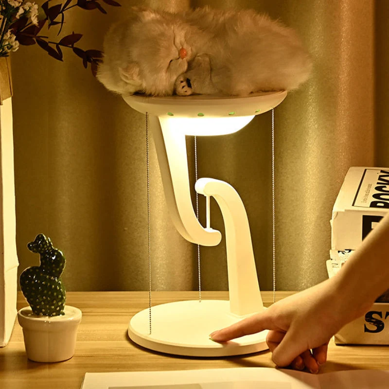Stilfuld LED-bordlampe med Mobilholder og Lavt Energiforbrug