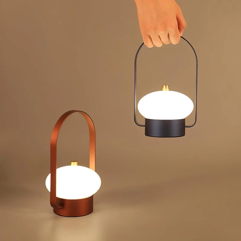 Genopladelig Trådløs Bordlampe med Blødt Stemningslys