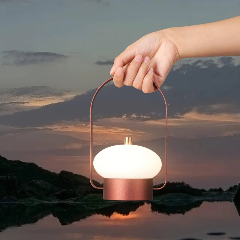 Genopladelig Trådløs Bordlampe med Blødt Stemningslys