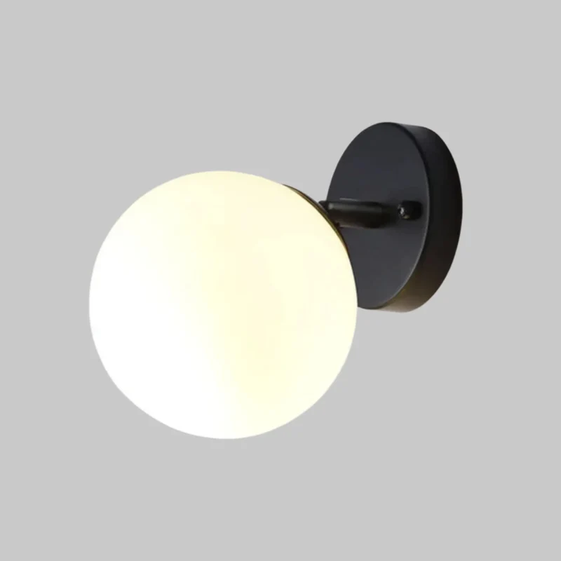 Stilfuld LED Væglampe i Glas – Energibesparende Elegance