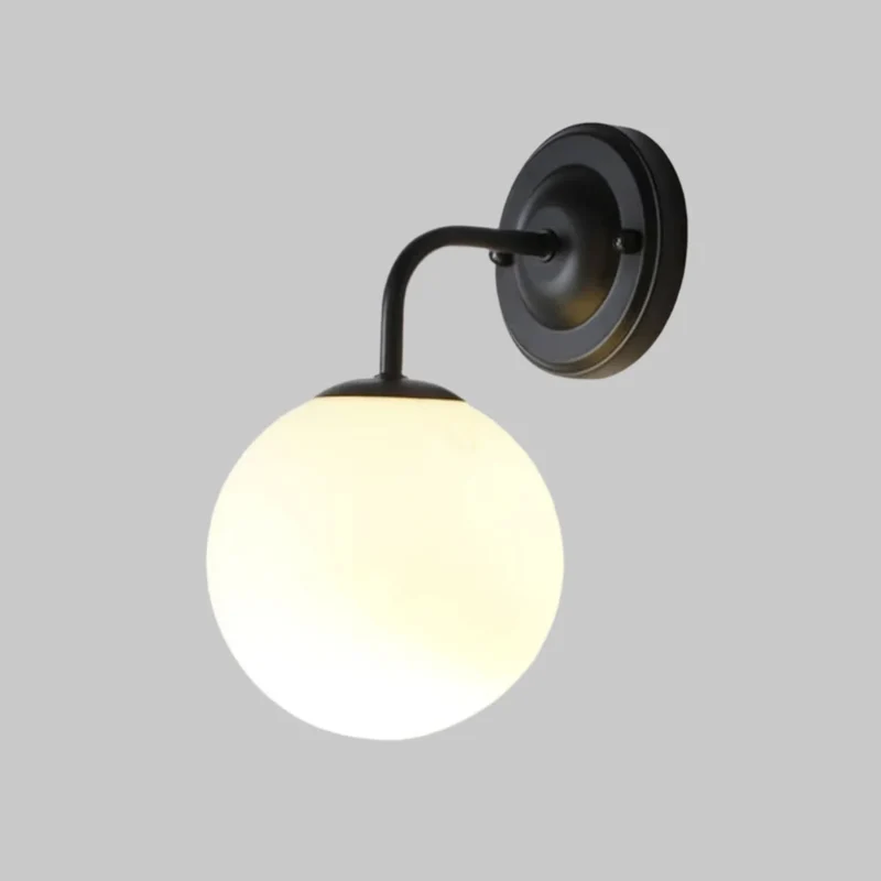 Stilfuld LED Væglampe i Glas – Energibesparende Elegance