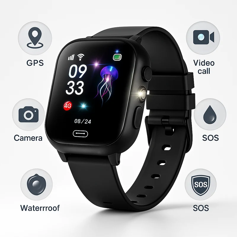 Børnevenligt GPS Smartwatch med Vandtæt Sikkerhed