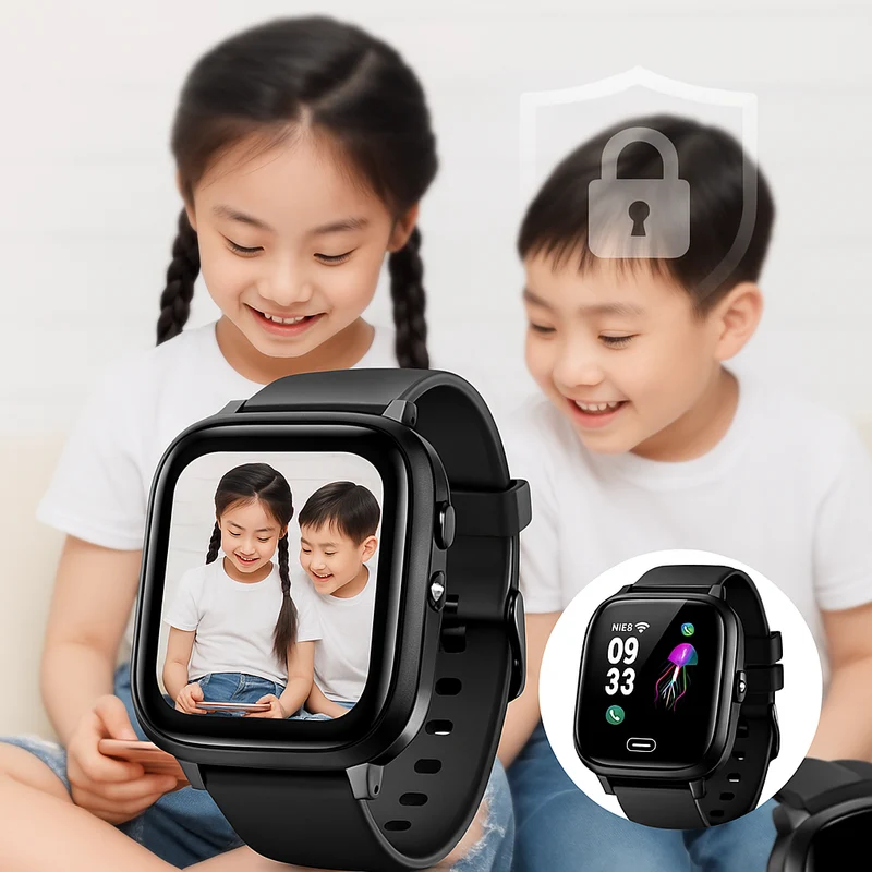 Børne Smartwatch med GPS & Videokald - Sikkerhed i Hverdagen