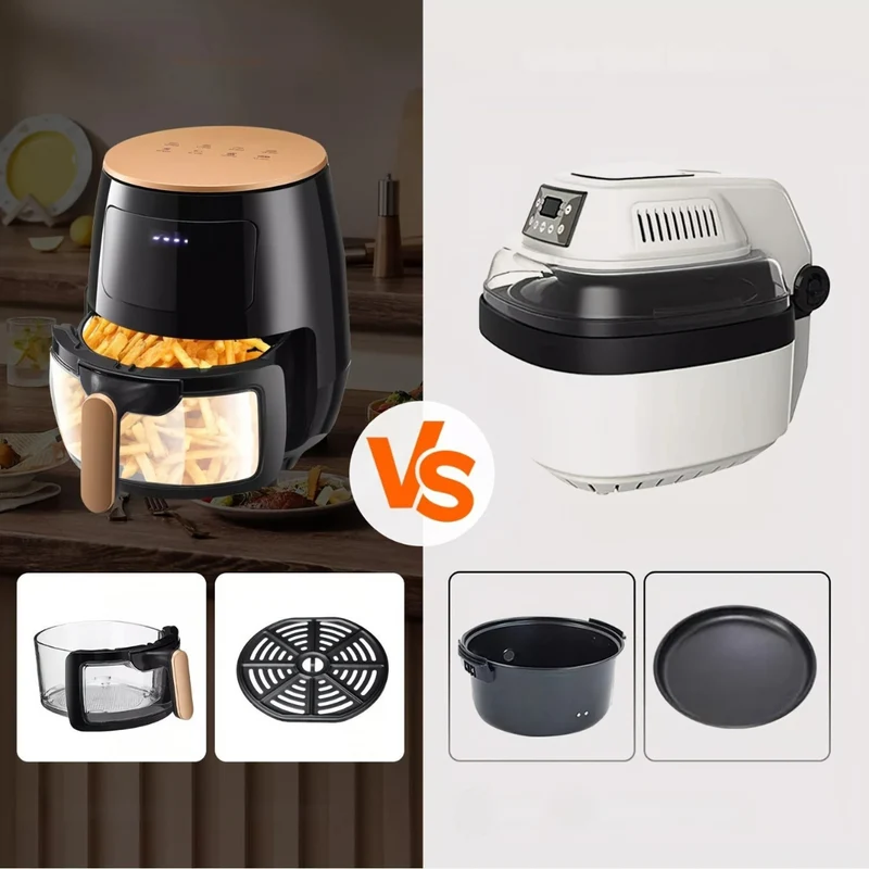 Stor Digital Airfryer i Rustfrit Stål - Sund Madlavning