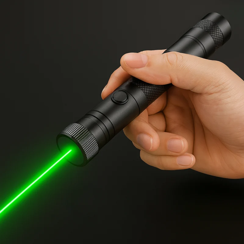 Langtrækkende Laserpeger med Justerbar Fokus og Farver
