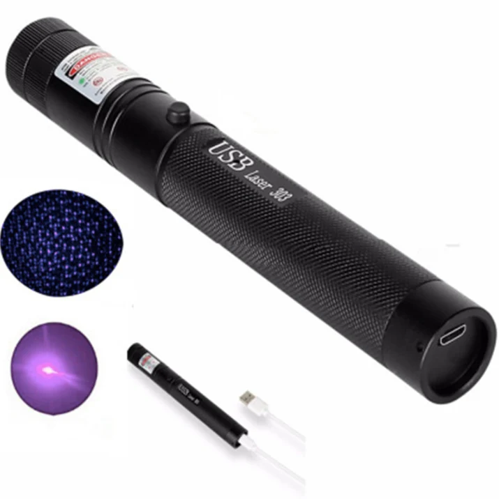 Langtrækkende Laserpointer i Aluminium med Justerbar Fokus