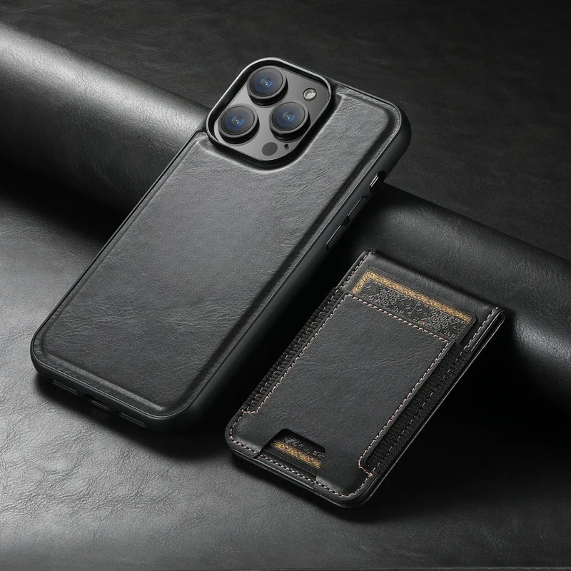 Læder Mobilcover med Kortholder og Stativ - Slankt Design