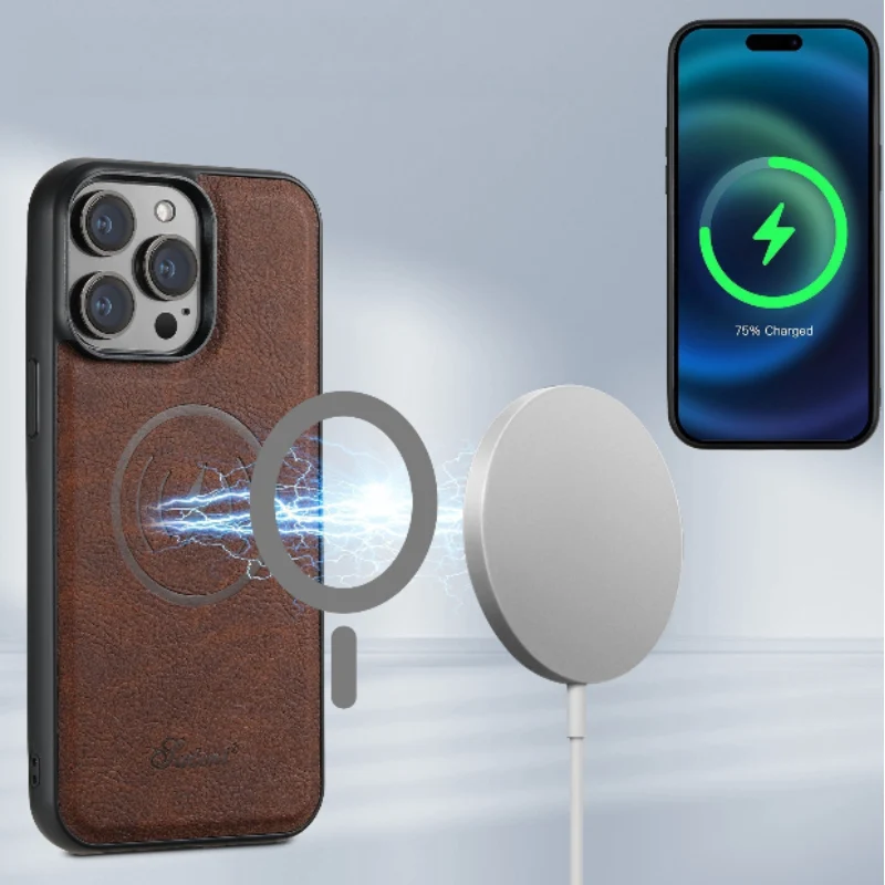 Læder Mobilcover med Kortholder og Stativ - Slankt Design