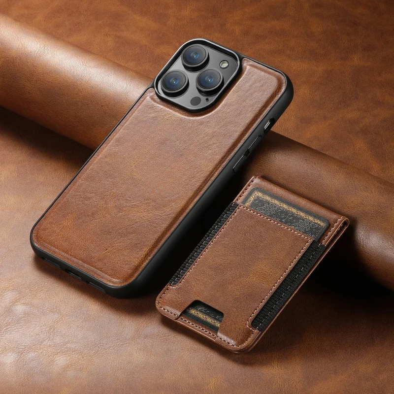 Læder Mobilcover med Kortholder og Stativ - Slankt Design
