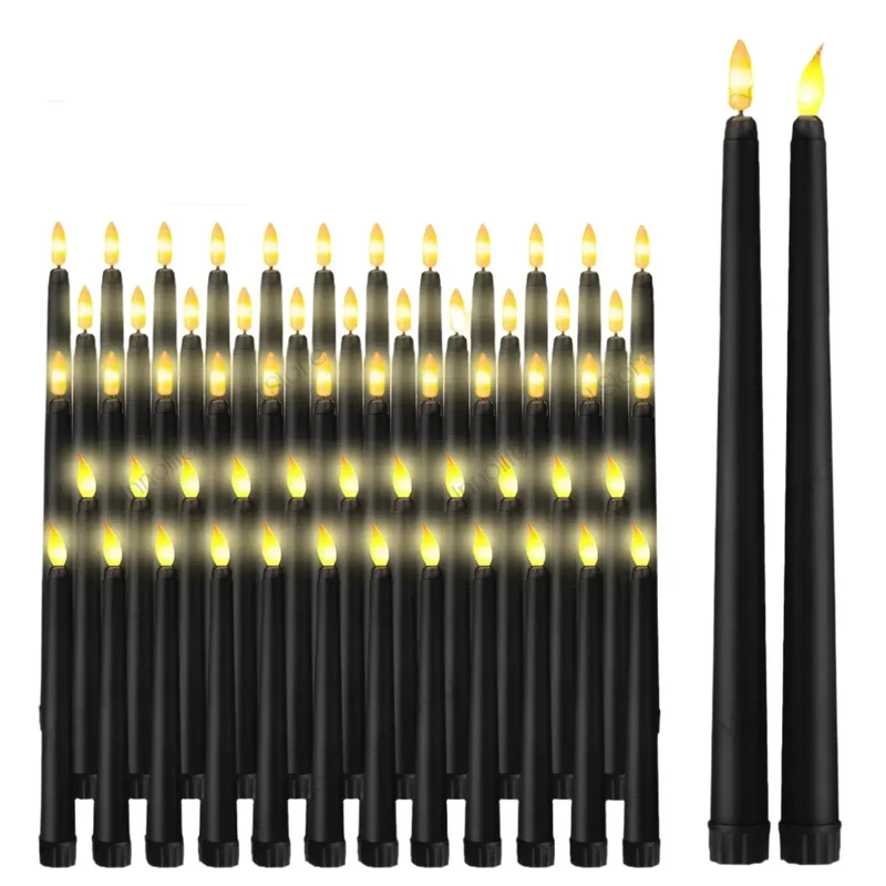 Sorte LED Kerte Lys - Sikker og Stilfuld Belysning