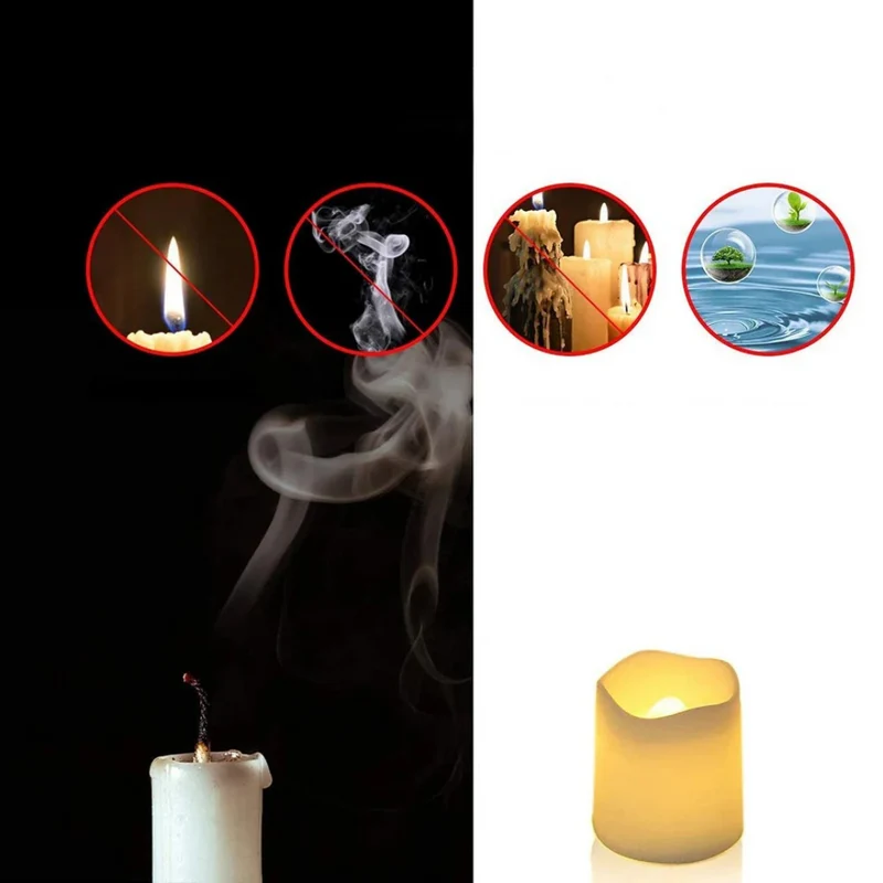 Sikre LED Stearinlys Sæt - Flammefri Hyggebelysning