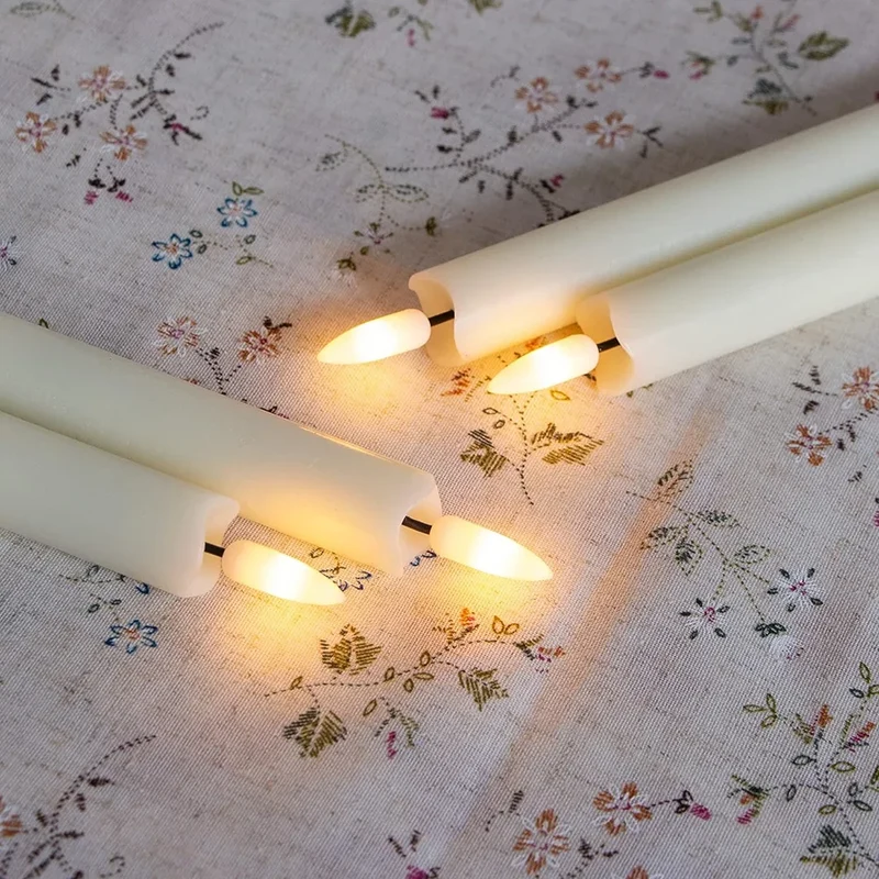 Sikker LED Stearinlys med Naturtro Flammeeffekt