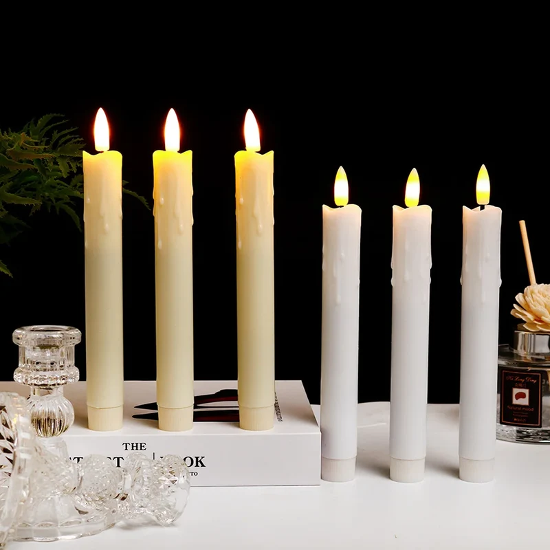 Sikker LED Stearinlys med Naturtro Flammeeffekt
