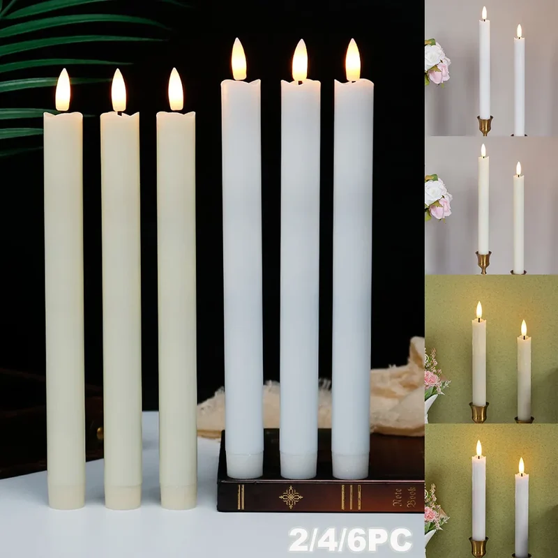 Sikker LED Stearinlys med Naturtro Flammeeffekt