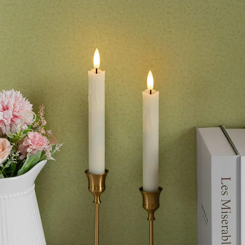 Sikker LED Stearinlys med Naturtro Flammeeffekt