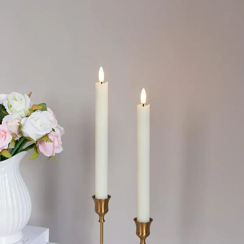 Sikker LED Stearinlys med Naturtro Flammeeffekt