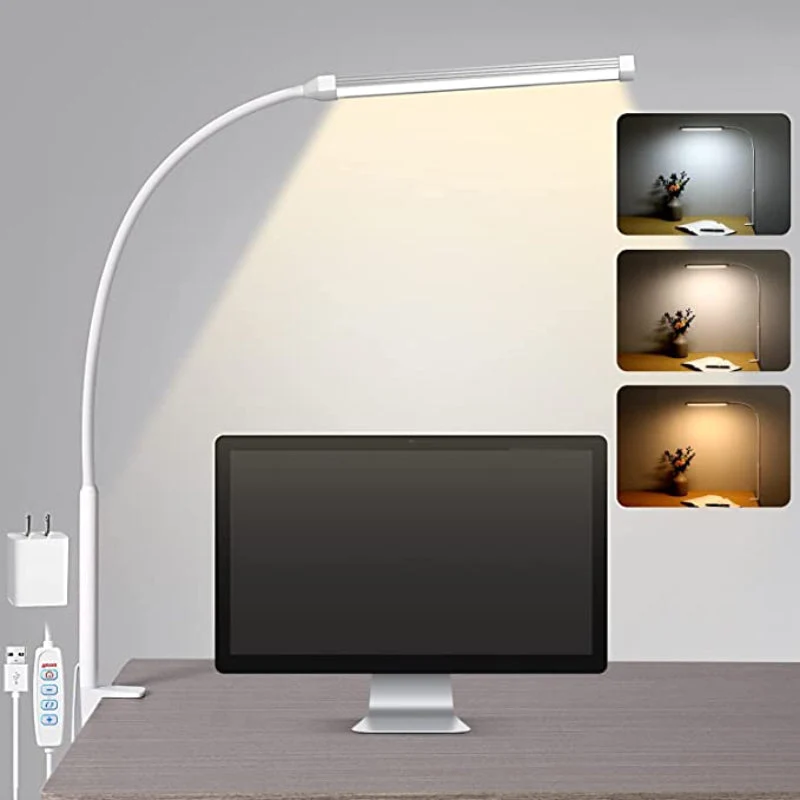 Justerbar LED Skrivebordslampe med Energibesparende Design