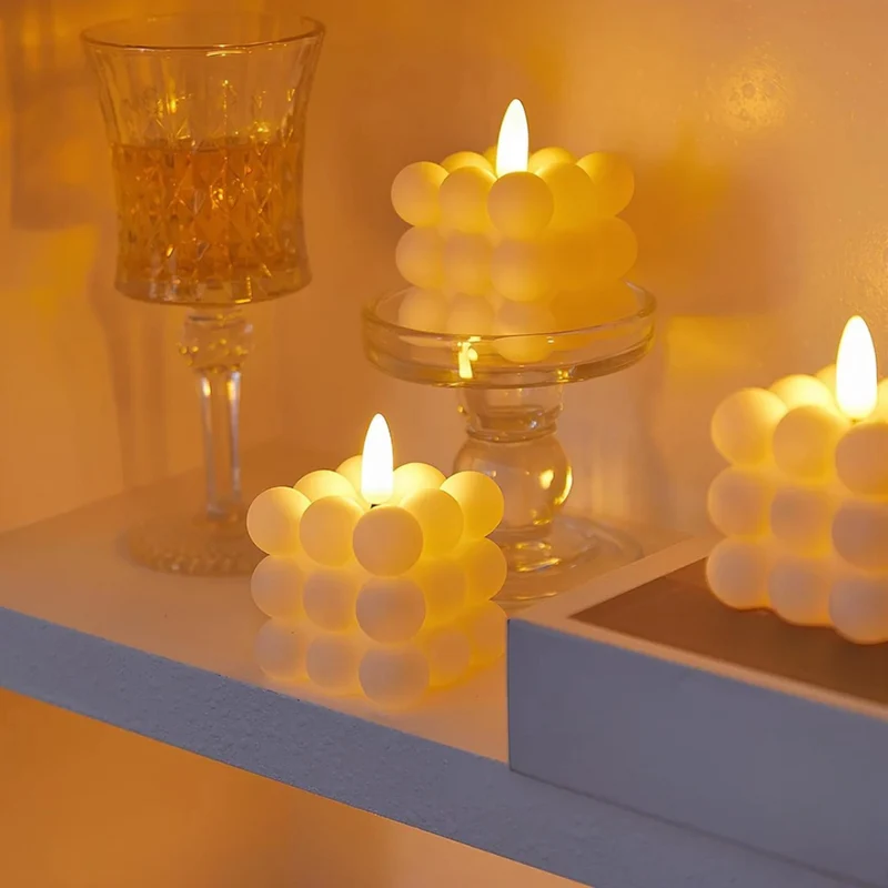 Flimrende LED Lys Uden Flammer – Sikker & Energibesparende