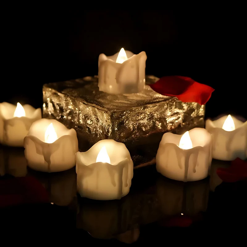 Sikker LED Fyrfadslys med Naturlig Flammeeffekt