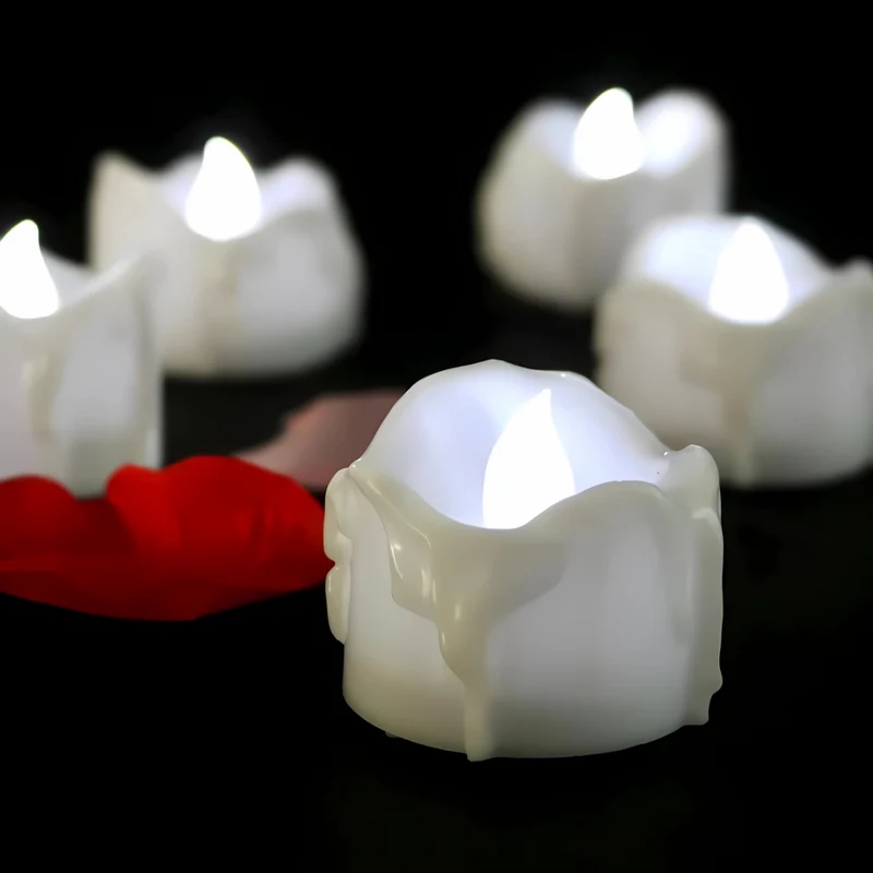 Sikker LED Fyrfadslys med Naturlig Flammeeffekt