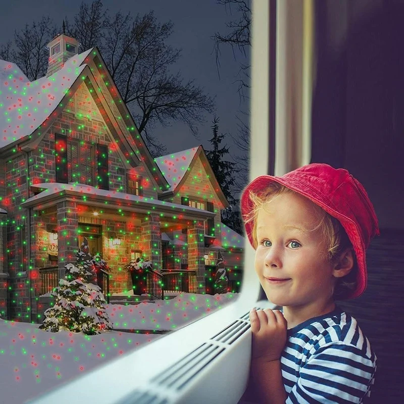 Udendørs LED Projektor – Festlig Belysning til Haven