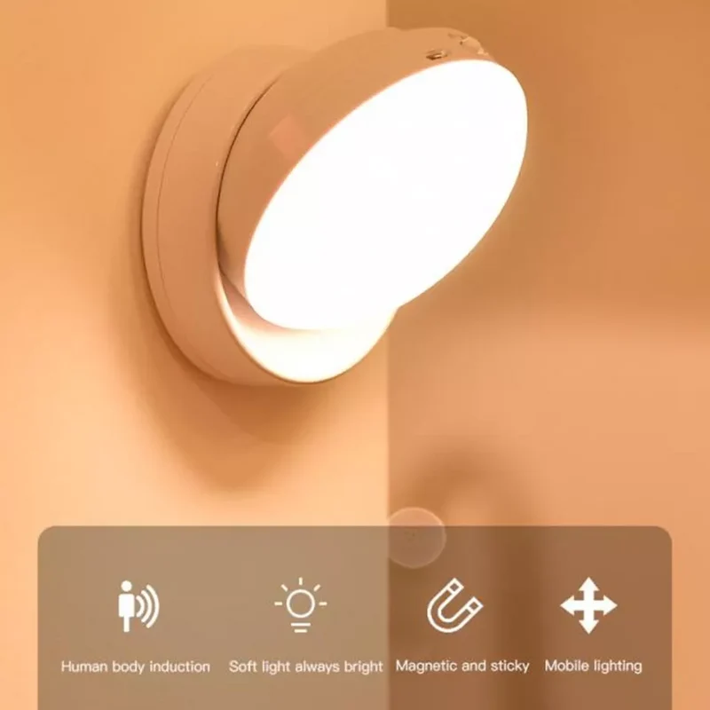 Energibesparende LED Væglampe med Bevægelsessensor