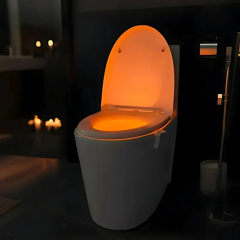 Bevægelsessensor LED Lys til Toilet – Automatisk Natlys