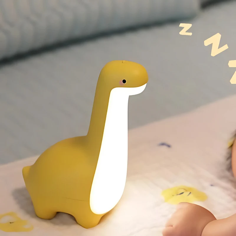 Sovetryghed: LED Natlampe Dinosaur til Børneværelse