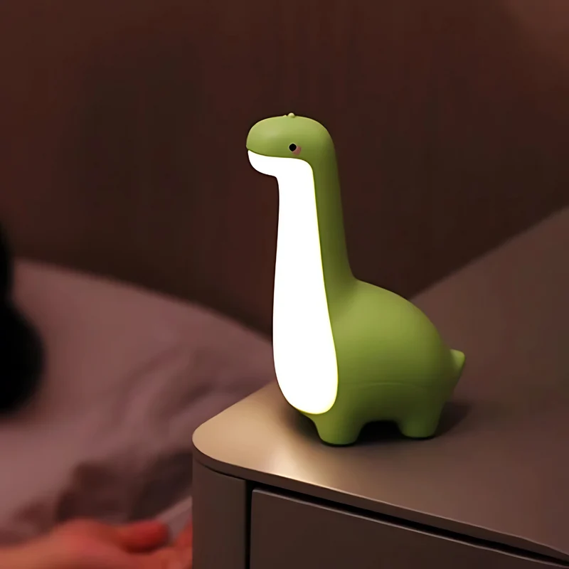 Sovetryghed: LED Natlampe Dinosaur til Børneværelse