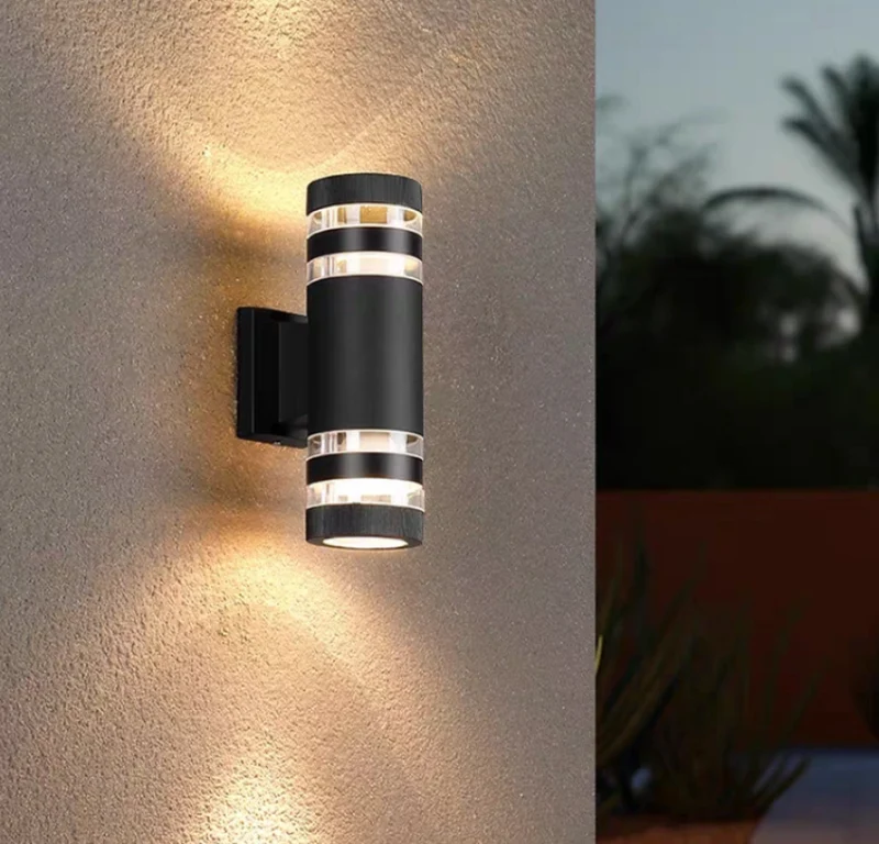 Moderne Udendørs Væglampe med Dobbeltsidet LED-belysning