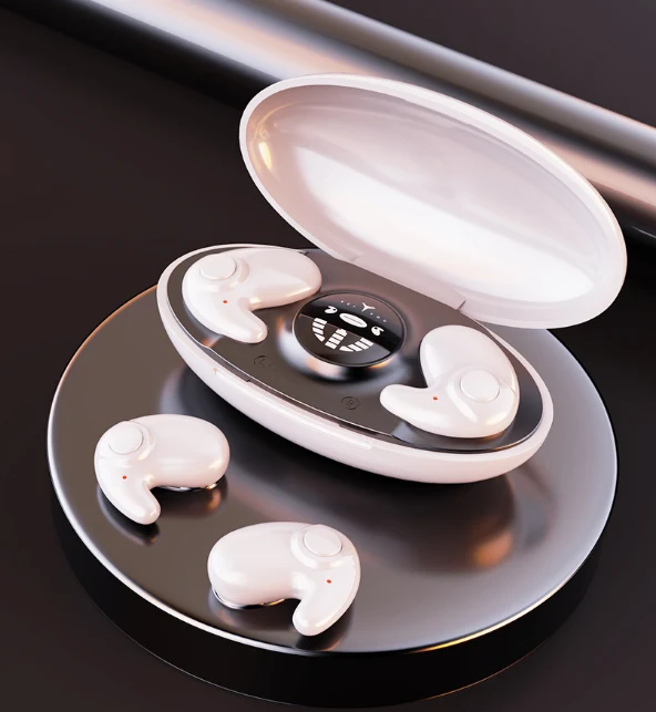Fjerlette Søvn-Earbuds med Støjdæmpning og Lang Batteritid