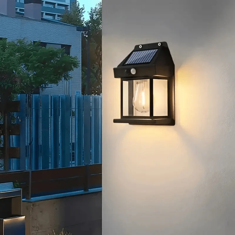Vandtæt Solcellelampe med Bevægelsessensor til Udendørsbrug