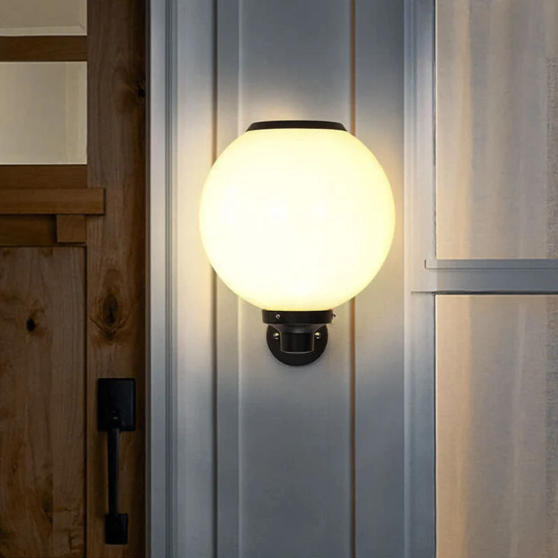 Elegant Solcelle Væglampe – Energibesparende og Vejrbestandig