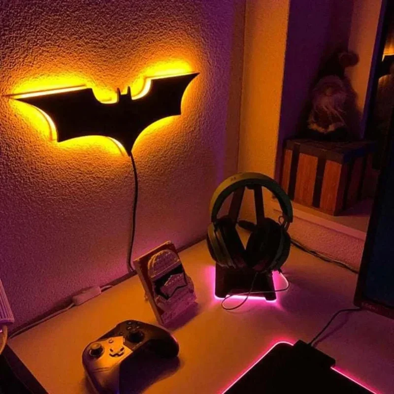 Batman Væglampe - Ikonisk Design & Energibesparende Lys