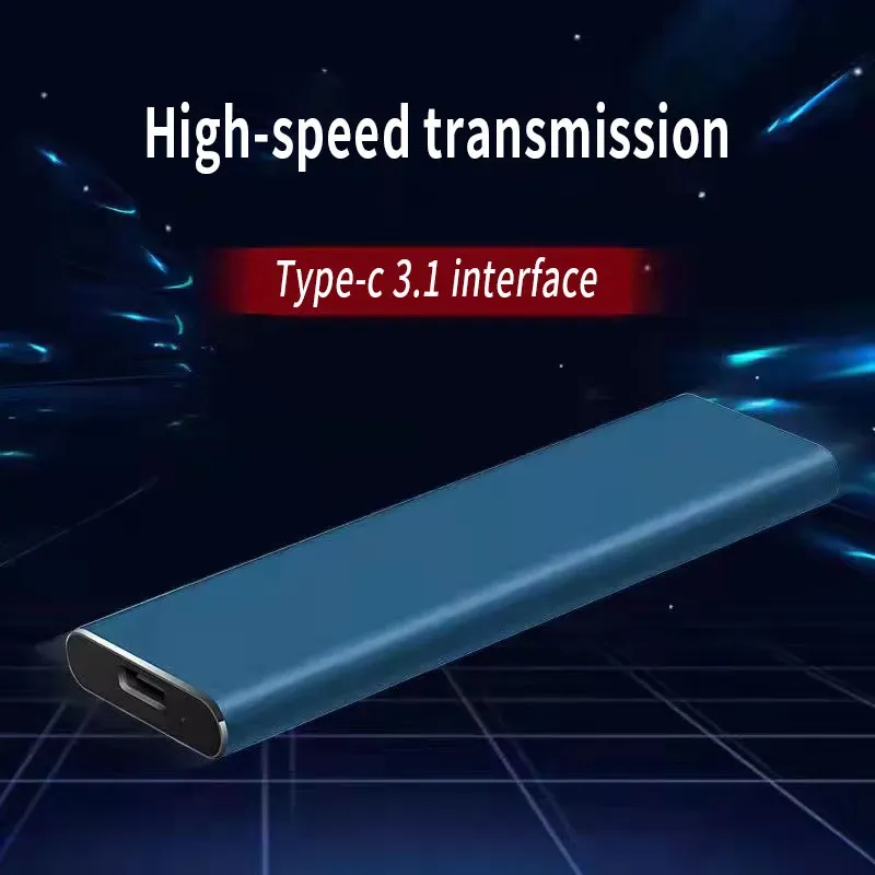 Bærbar Ekstern SSD - Lynhurtig USB 3.1 Type-C, 4TB