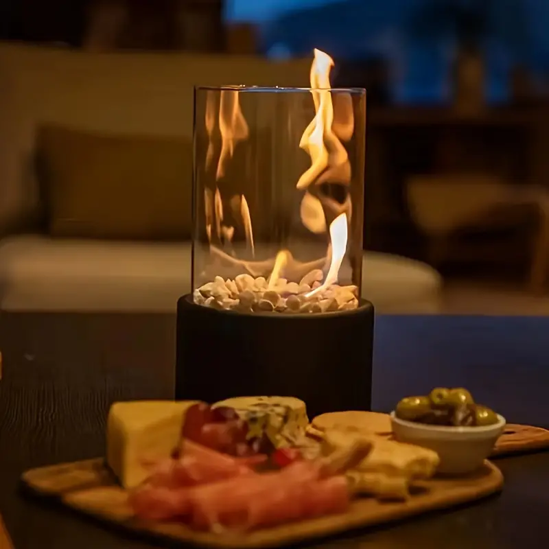 Bordpejs i Glas med Røgfri Etanol til Indendørs Hygge