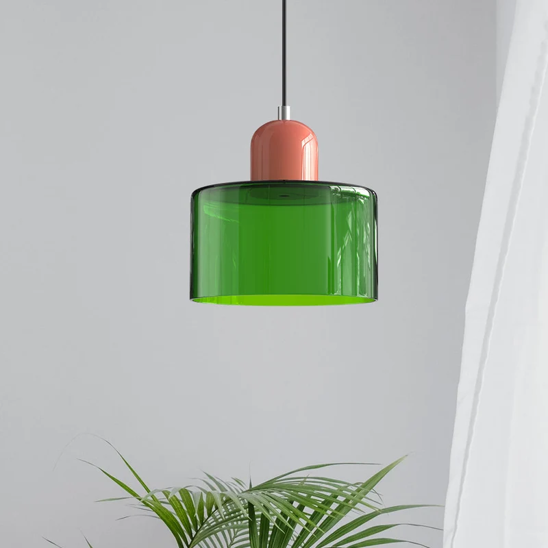 Elegant Glaspendel med Justerbar Højde – Perfekt til Moderne Hjem