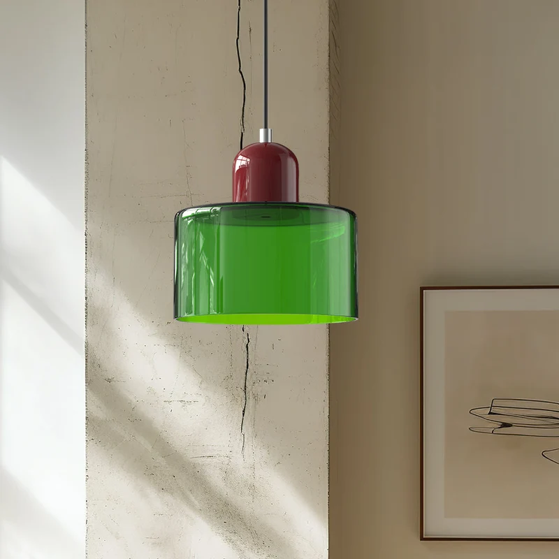 Elegant Glaspendel med Justerbar Højde – Perfekt til Moderne Hjem
