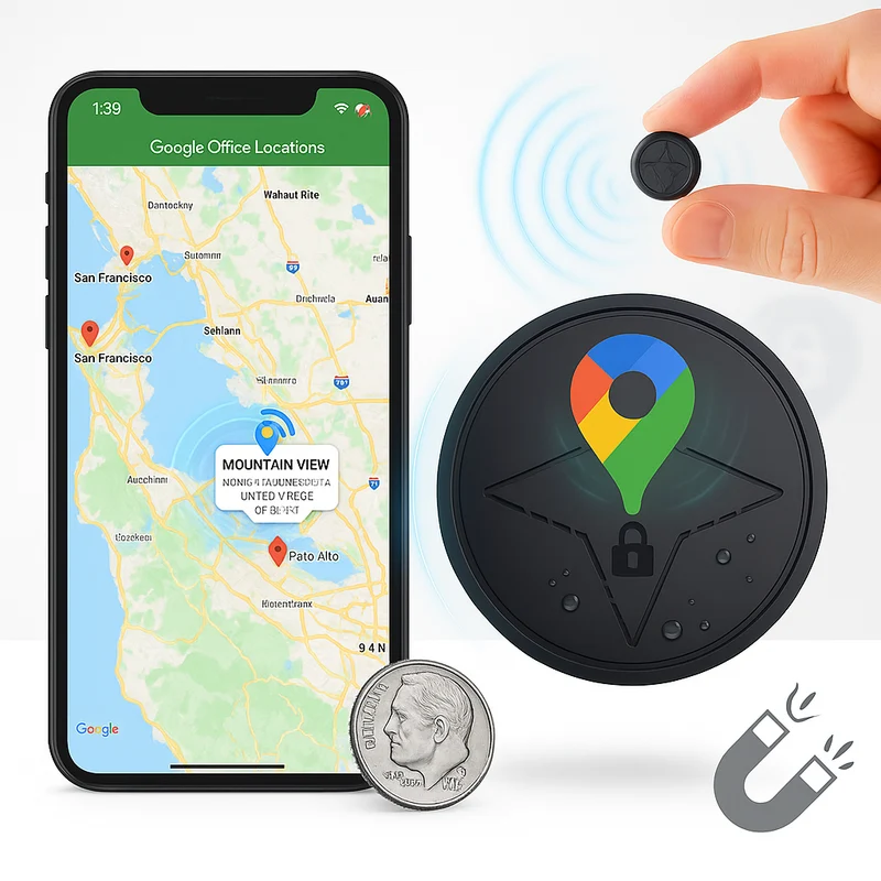 Effektiv GPS Tracker til Køretøjer med Magnetisk Montering