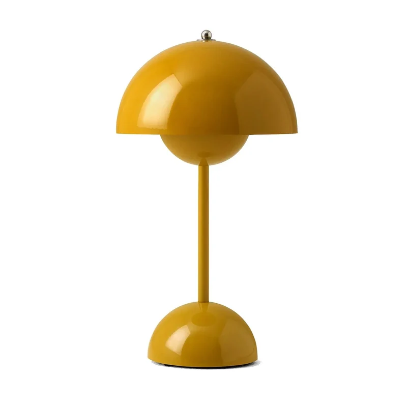 Stilfuld Natlampe i Metal med Touch Sensor og Justerbart Lys