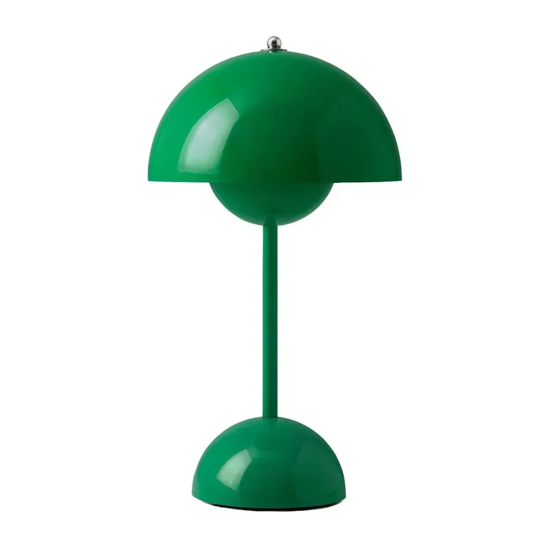 Stilfuld Natlampe i Metal med Touch Sensor og Justerbart Lys