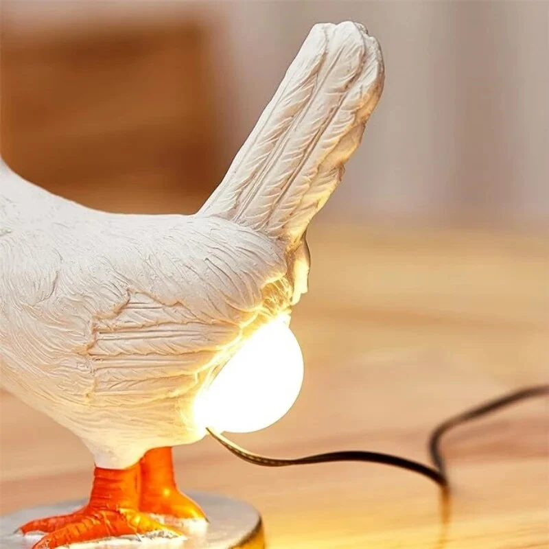 Sjov LED Natlampe med Høne Design - Energibesparende Hygge
