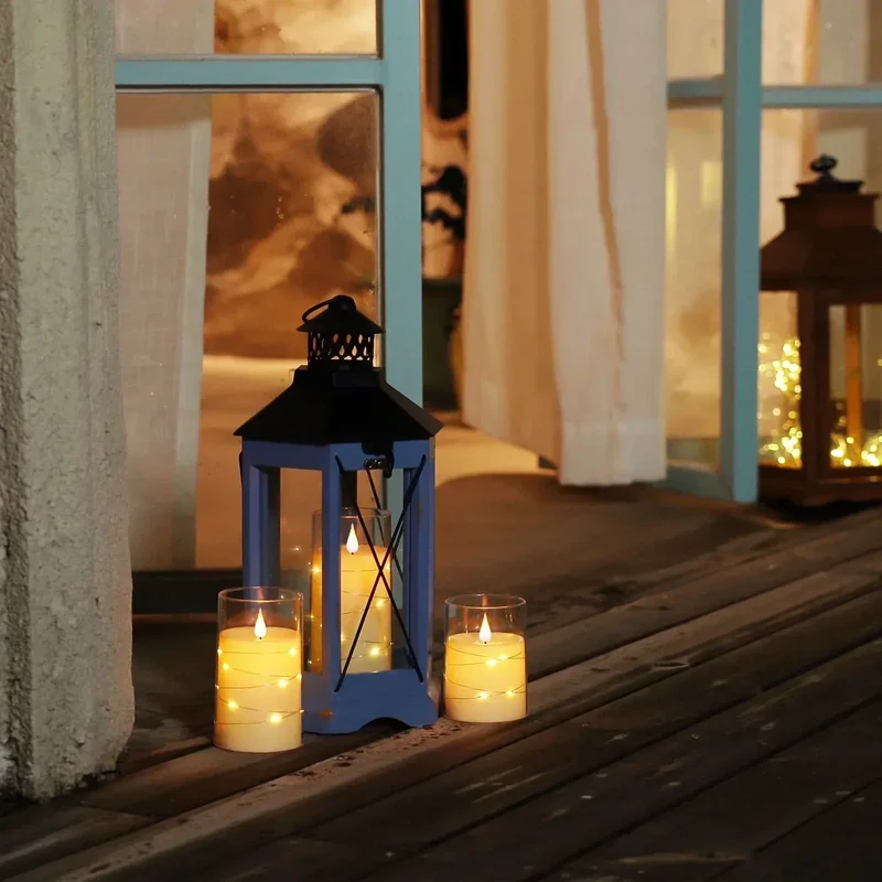 Flammeløse LED Stearinlys med Realistisk Flammeeffekt