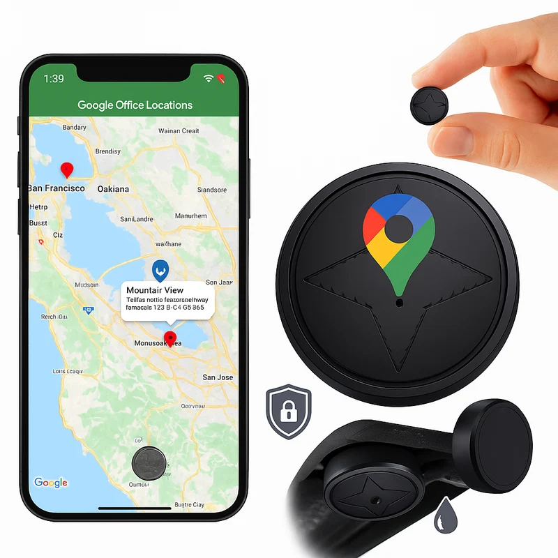 Bil GPS Tracker med Magnetisk Montering og Realtidsovervågning
