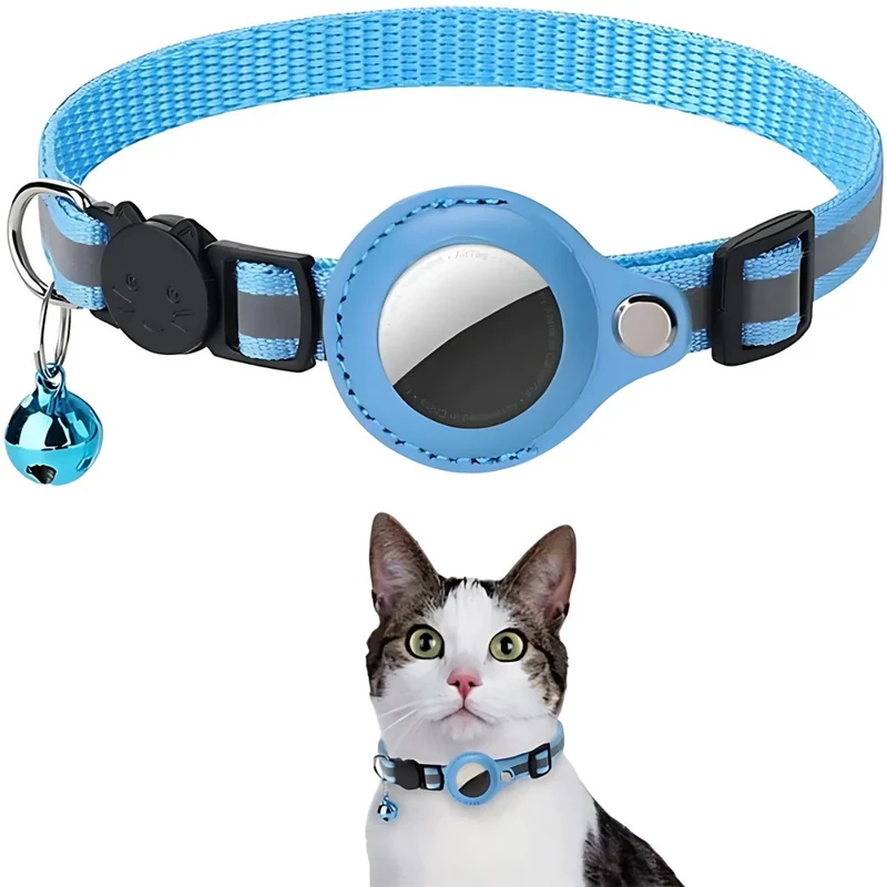 Kattehalsbånd med GPS-holder og Reflekterende Design