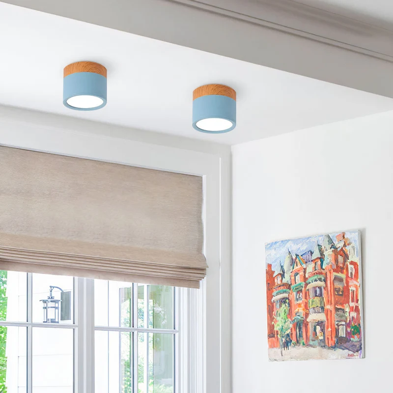 Stilfuldt Loftlys i Pink med Energibesparende LED