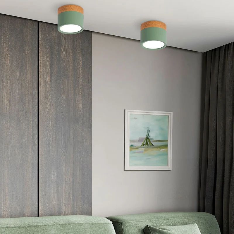 Stilfuldt Loftlys i Pink med Energibesparende LED