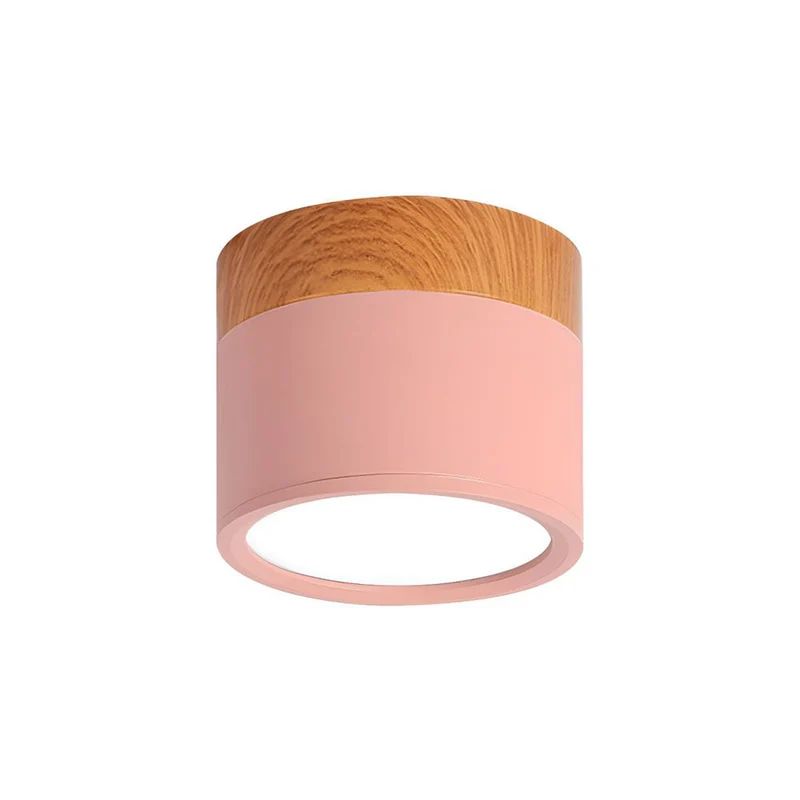 Stilfuldt Loftlys i Pink med Energibesparende LED