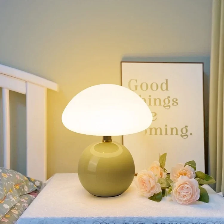 Elegant Keramisk Bordlampe med Justerbar LED-lys