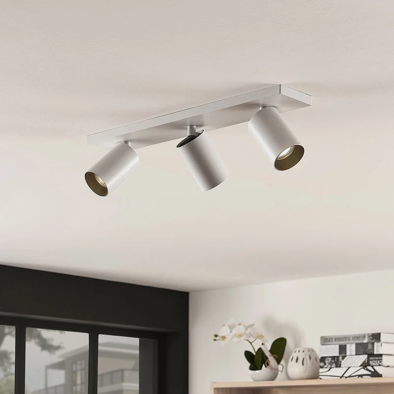 Justerbare Loftspots i Hvidt Aluminium til Moderne Belysning